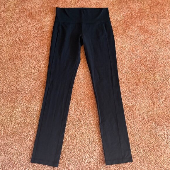 EXCELLENT Lululemon Skinny Groove Pant 31" Full Luon Black Yoga Leggings 8 - Picture 9 of 9